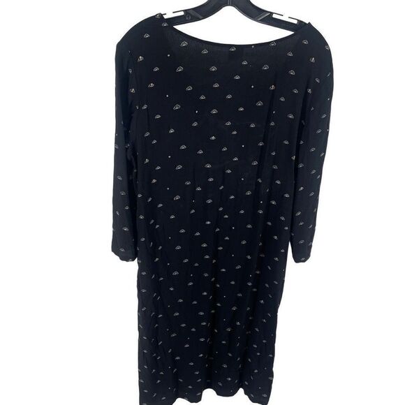 Des Petits Hauts Paris viscose shift dress long sleeves seashells v neck T3 8 - Picture 4 of 12